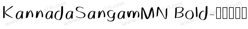 KannadaSangamMN Bold字体转换